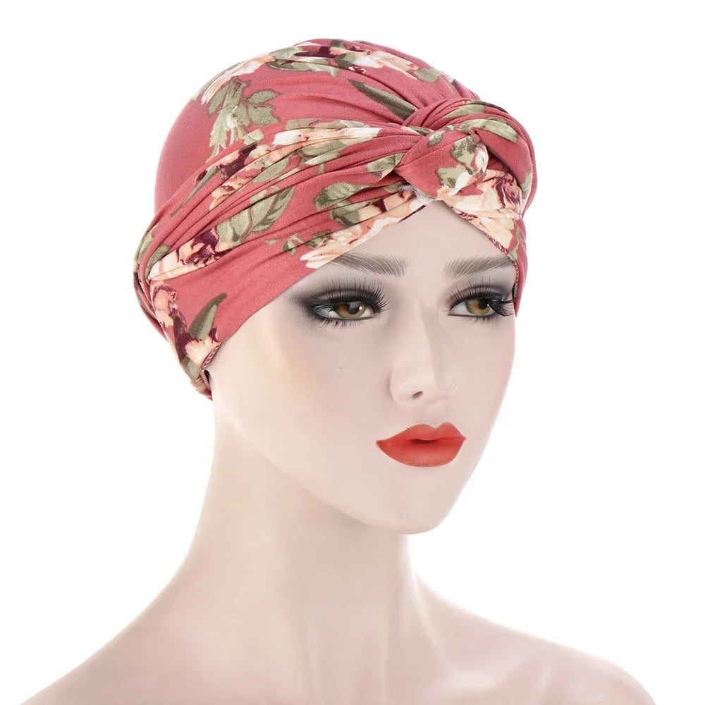 Women Muslim Braid Turban Hat for Cancer Chemo Hair Loss Cover Beanie Bonnets - Stylish and Comfortable