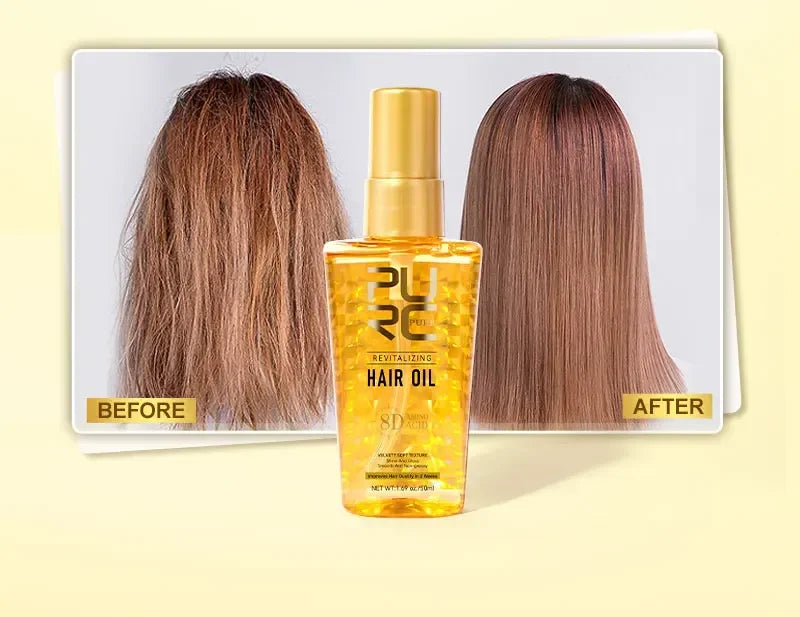 PURC Morocco Oil Nourishing Hair Oil Smoothing Shine Soft Hair Serum Repair Damaged Frizz Dry Hair Treatment Hair Care New