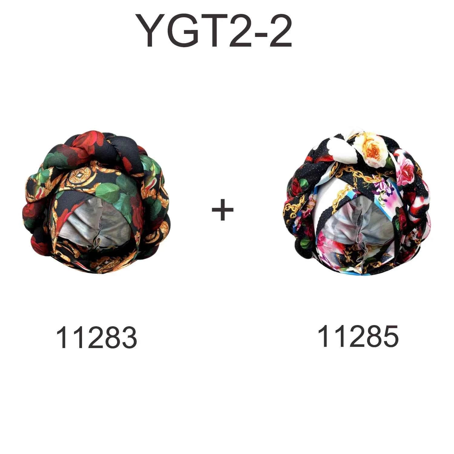 2Pcs Set African Headtie Big Braid Turban Cap For Women Nigeria Female Wraps Lady Fashion Headgear Turbante Mujer
