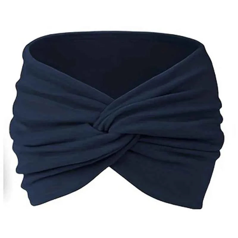 Women Headbands African Wide Hair Wrap Turban Twist Headband for Women Large Sport Workout Stretch Non-slip Big Hair Bands