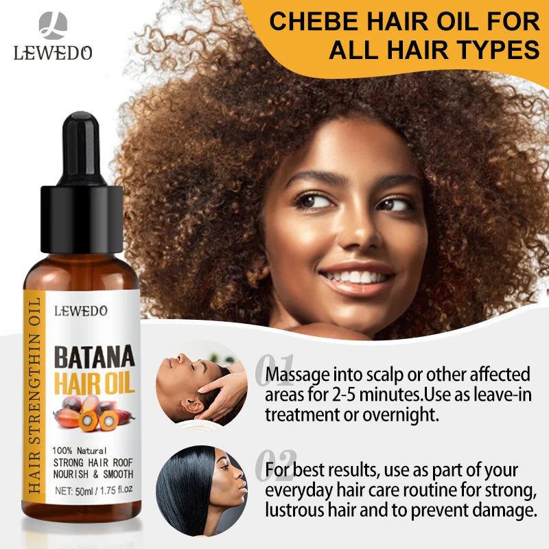 100% Pure Batana Hair Care Oil Hair Growth Oil For Natural Treatment Nourish Reduce Hair Loss Anti-Breakage Hair Thickn Products - NamafadStore