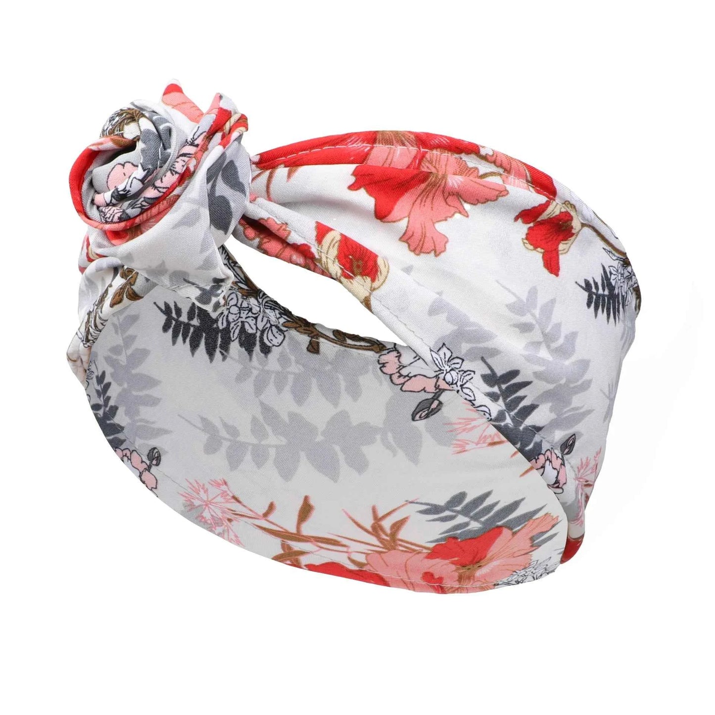 2022 New Fashion Women Folding Iron Wire Headband Bohemian Girl Cross Turban Bandanas Print Hairbands Hair Accessories