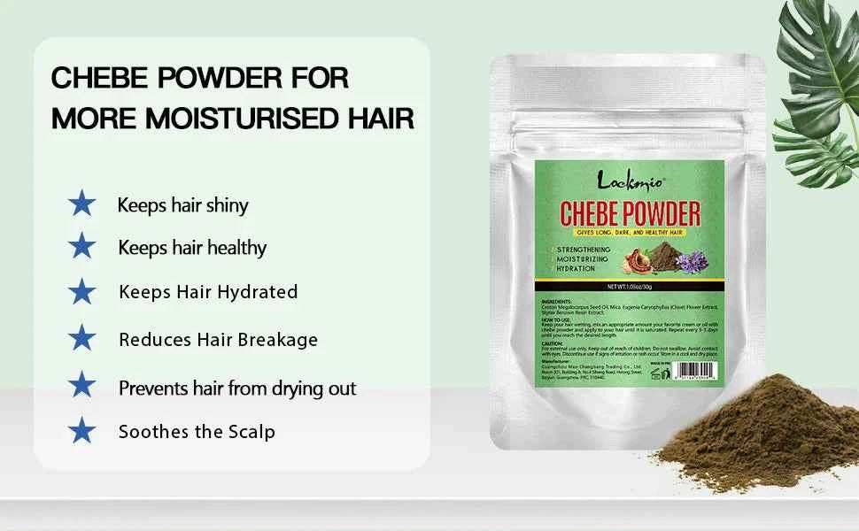 Chebe Hair Care Products Moisturizing and Nourishing DIY Essence Powder Smooth Chebe Hair Oil Powder for Dry Damaged Split Ends