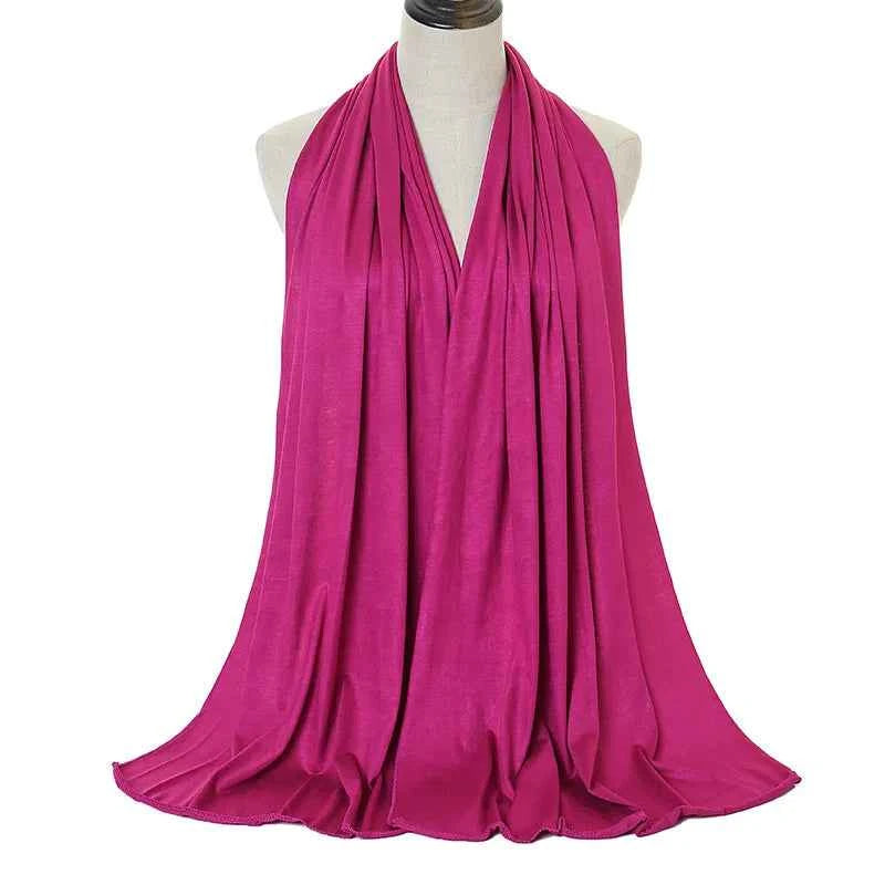 Premium Modal Cotton Jersey Hijab Scarf Muslim Long Shawl Women Plain Soft Turban Tie Head Wraps Africa Female Headband 170x60cm