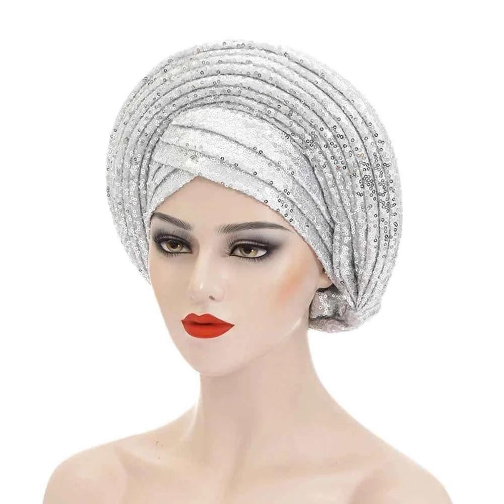 Trendy Women’s Turban Hat – Fashion Muslim Hijab & Auto Gele Head Wrap