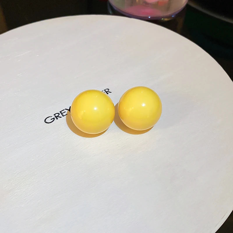 Geometry Yellow Drop Earring for Women 2023 New In Flower Earring Versatile Luxury Designer Jewelry Girls' Night