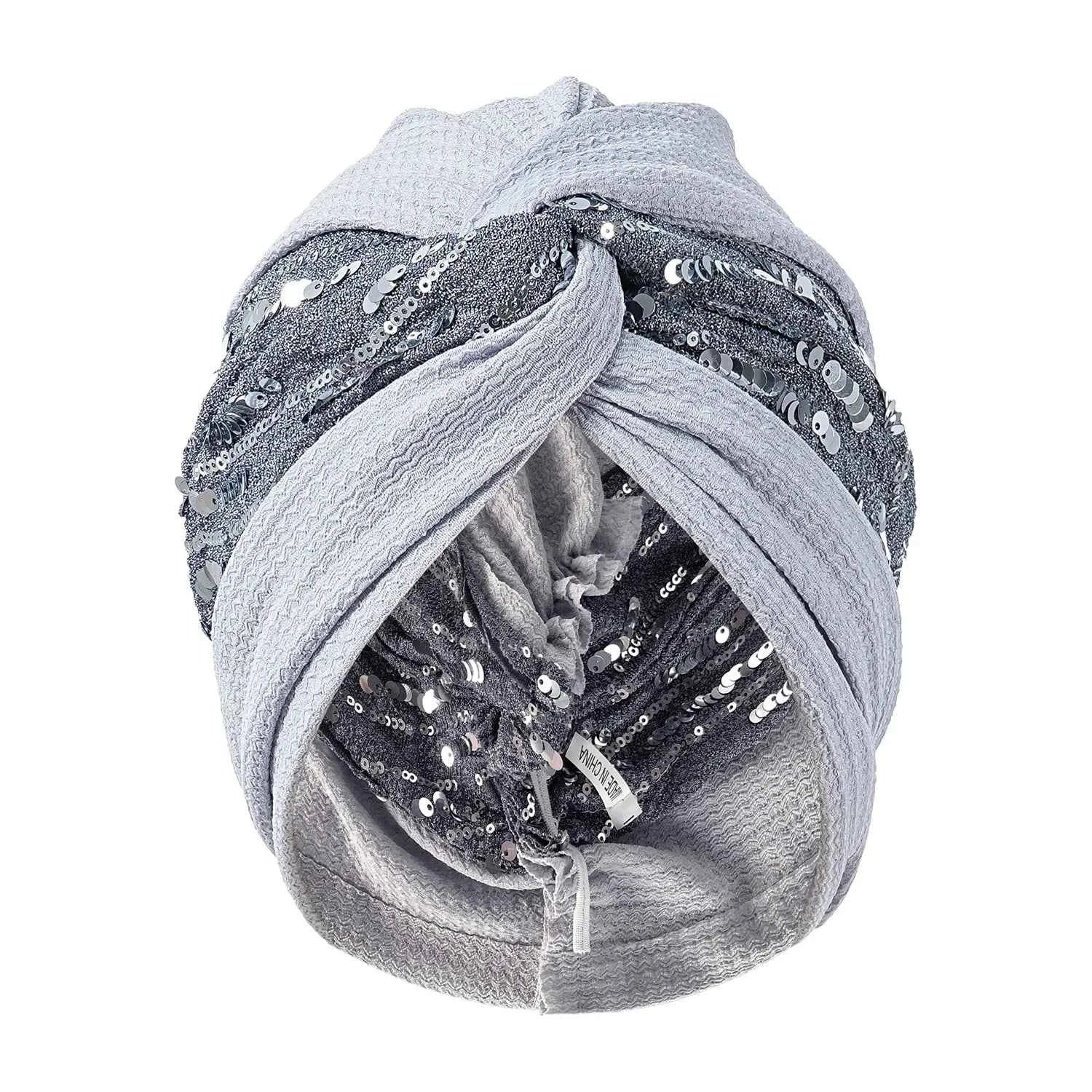 Bonnet For Women Cap Turban Folded Bud Exquisite Headscarf Casual Comfortable Fashion Versatile Warm Cross Hat Edge Wrinkle Lace