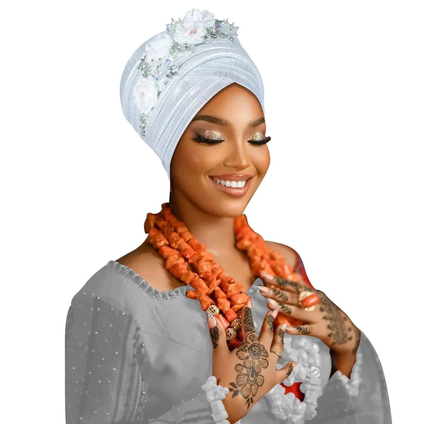 Fashion Women African Turban Cap Lady Head Wraps Nigeria Wedding Auto Gele Headtie Party Headgear Headwear Hat Outfits