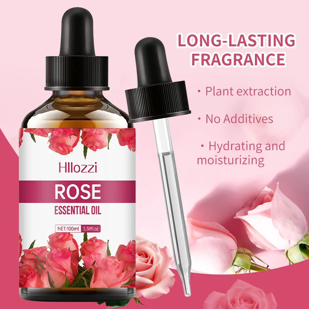 Rose essential oil face and body skin care essential oil moisturizing massage essential oil - NamafadStore