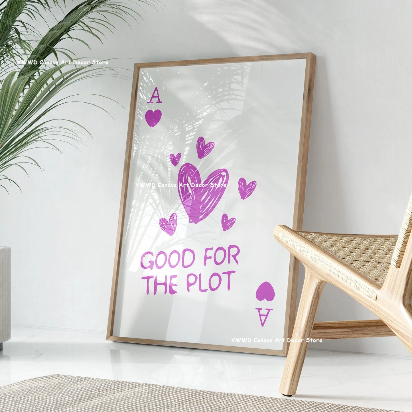 Yes, Girls, You Can Be Sure That Canvas Posters Take Care Groovy Typography Pink Aesthetics Wall Art Printing Modern Home Decor