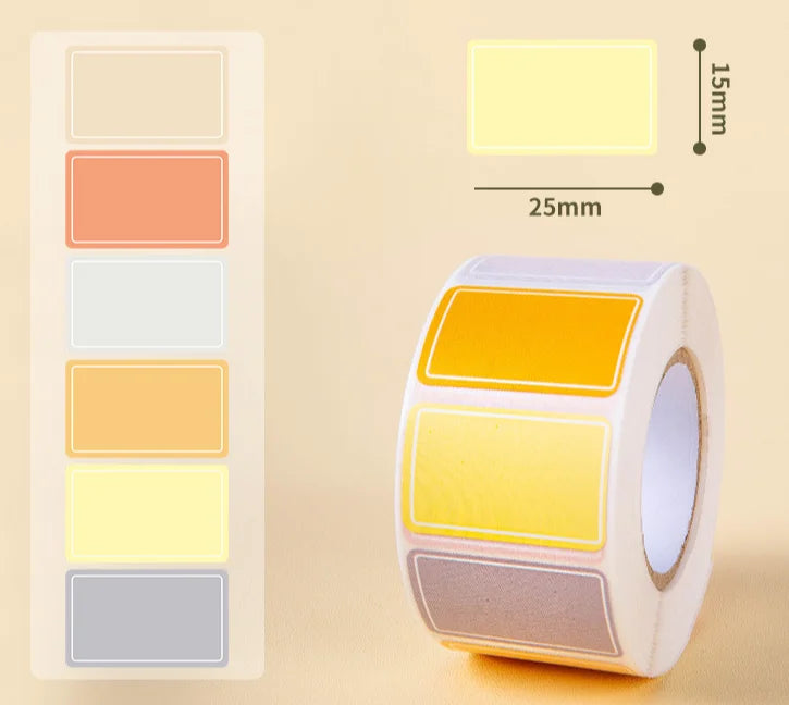 500 Color Coding Labels Stickers – Adhesive Rectangle Labels for Office & School
