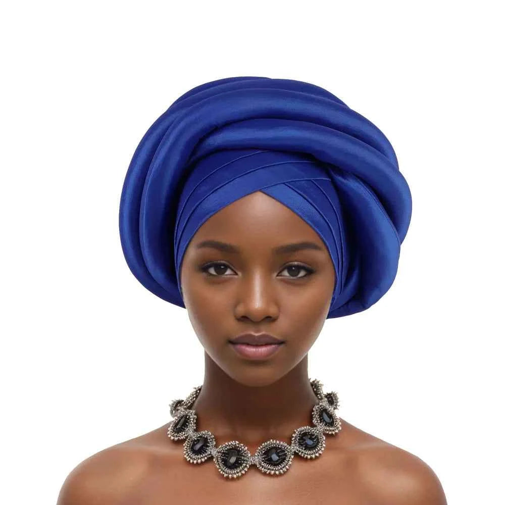 African Headtie Nigerian Auto Gele Turban Caps Female Head Wraps Already Made Wedding Geles Party Headwear Headpiece