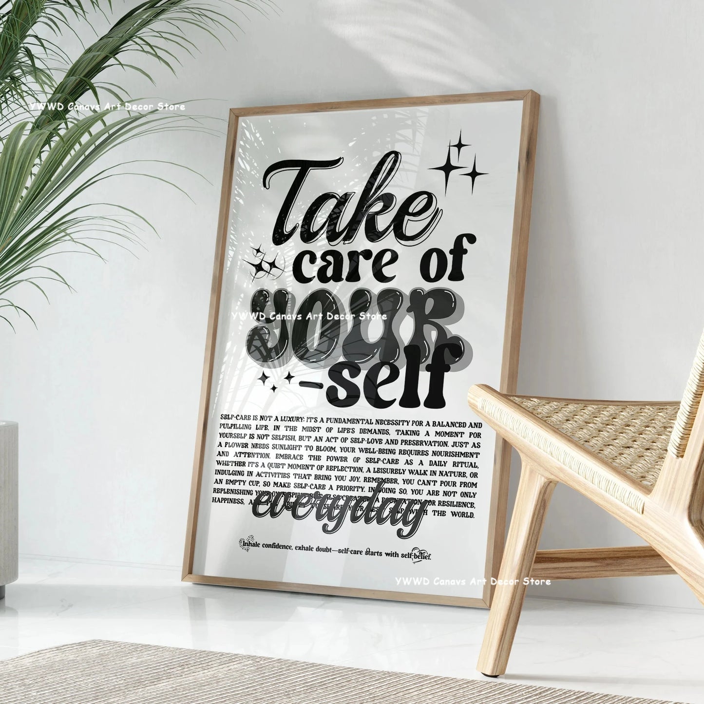Yes, Girls, You Can Be Sure That Canvas Posters Take Care Groovy Typography Pink Aesthetics Wall Art Printing Modern Home Decor