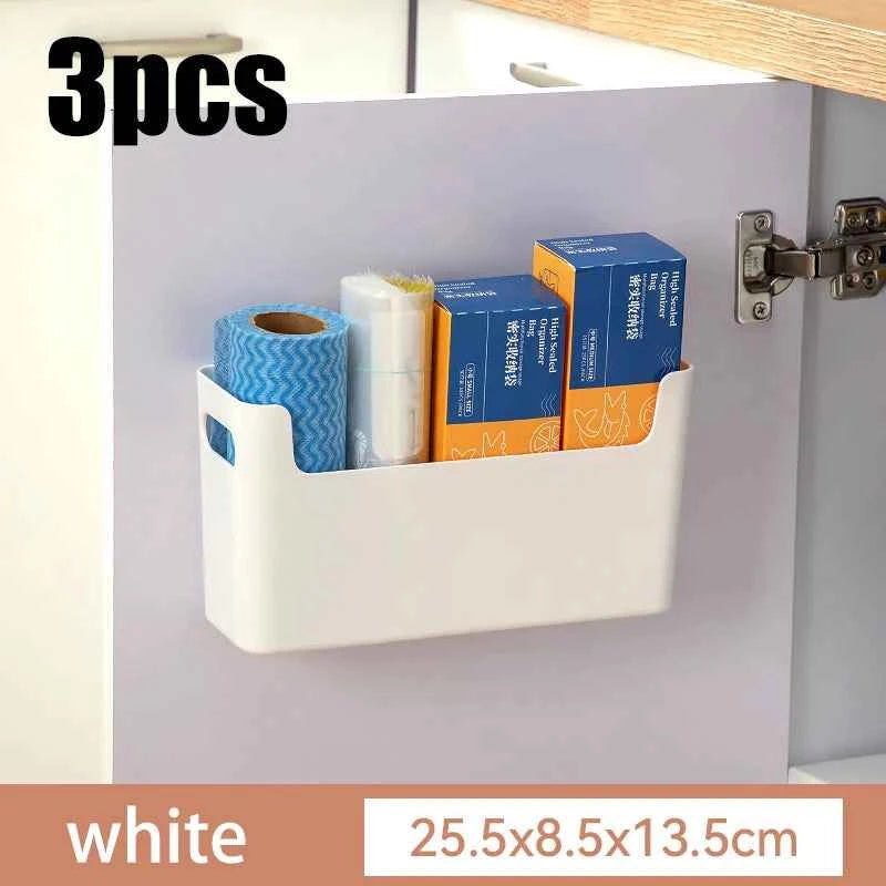 Cabinet door storage box, seasoning rack, perforated wall storage box, home underwear and socks storage rack, tableware drying