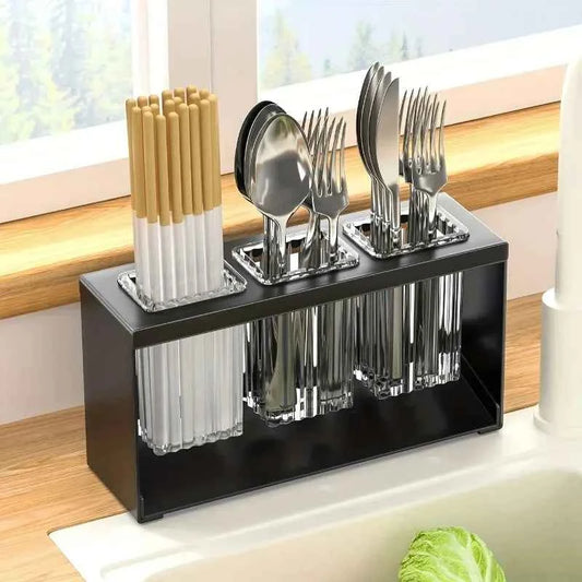 2026 Universal Home countertop drain storage rack, kitchen knife and fork storage rack, chopsticks