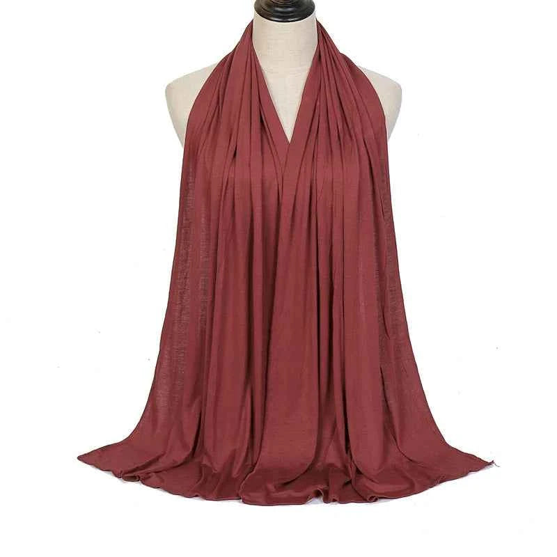 Premium Modal Cotton Jersey Hijab Scarf Muslim Long Shawl Women Plain Soft Turban Tie Head Wraps Africa Female Headband 170x60cm