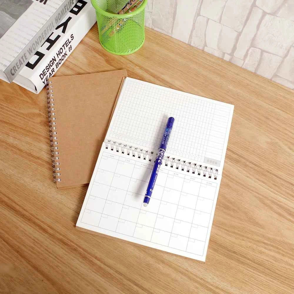 Daily Weekly Monthly Planning Schedule Retro Coil Coil Planner This To Do List Organizer Improve Productivity Manual