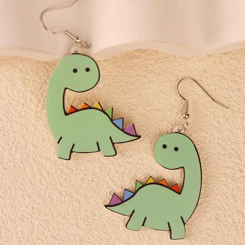 Cute Cat Design Dangle Earrings Acrylic Jewelry Adorable Gift For Women Girls Daily Casual Frog Bee Pig Hamster