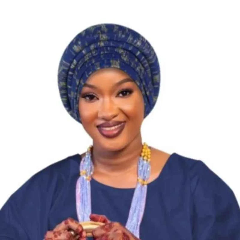 Glitter Full Body Pleated Turban Cap for Women 2025 Lady Head Wraps Muslim Headscarf Hat Turbante Mujer African Headpiece