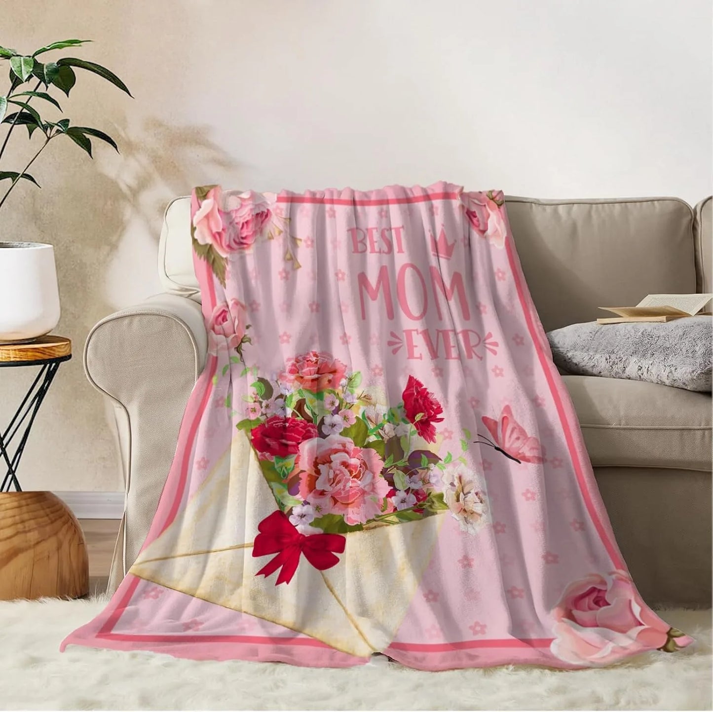 Best Mom Ever Blanket – “Remember I Love You Mum” Gift for Mom