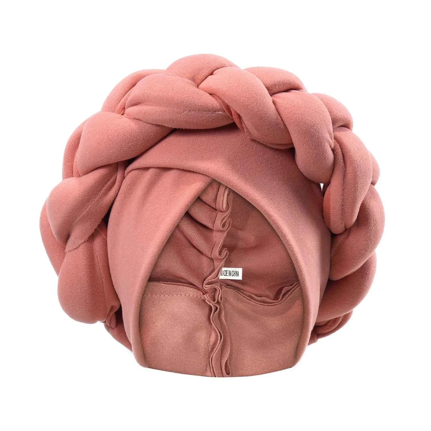 New Exaggerated Braids Turban Cap for Women African Wedding Party Headwear Hats Bonnets Headband Hat Hijab Cap