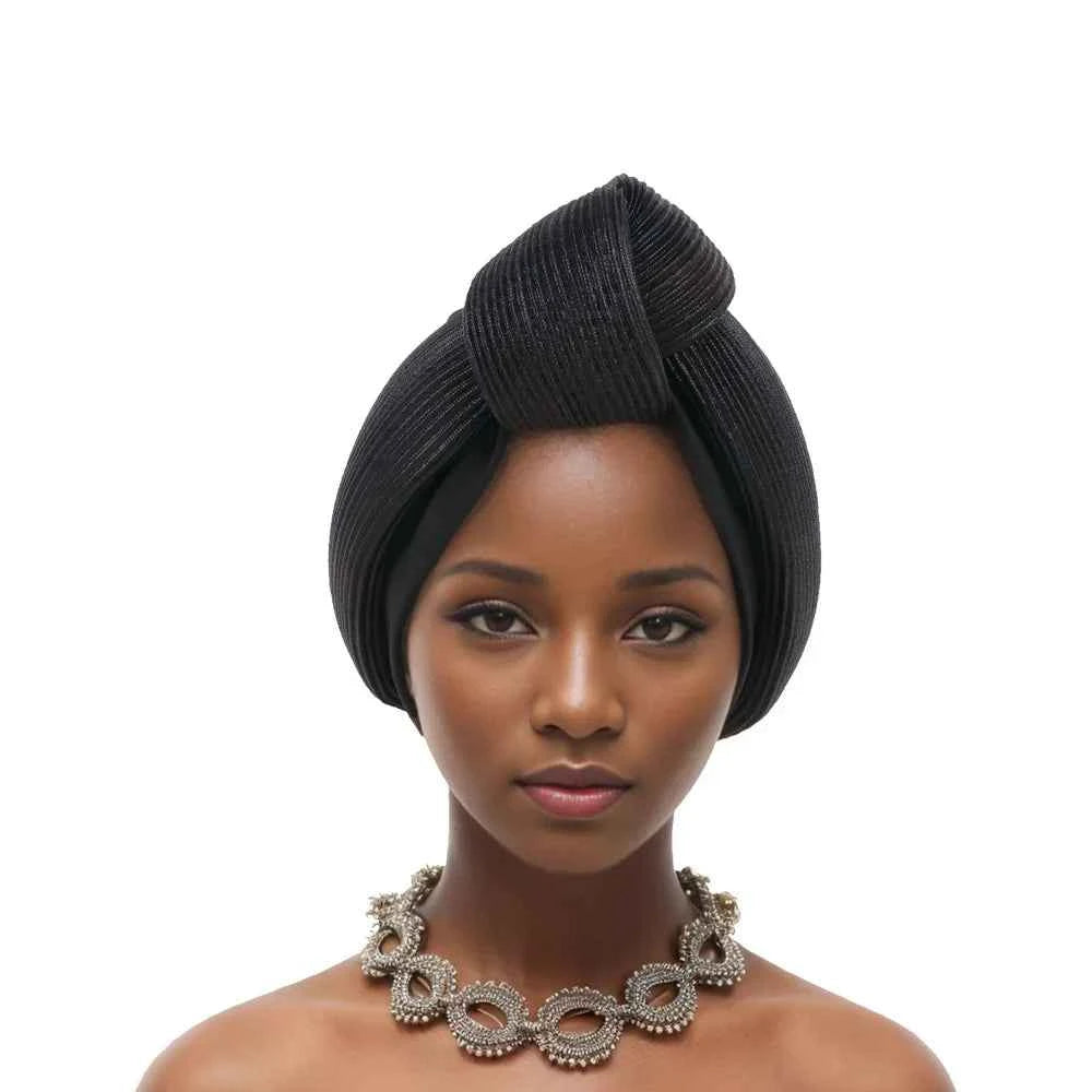 Fashion Women Top Knotted Turban Cap Female Bandana Headscarf Hat African Head Wraps Wedding Party Lady Headwear Bonnet