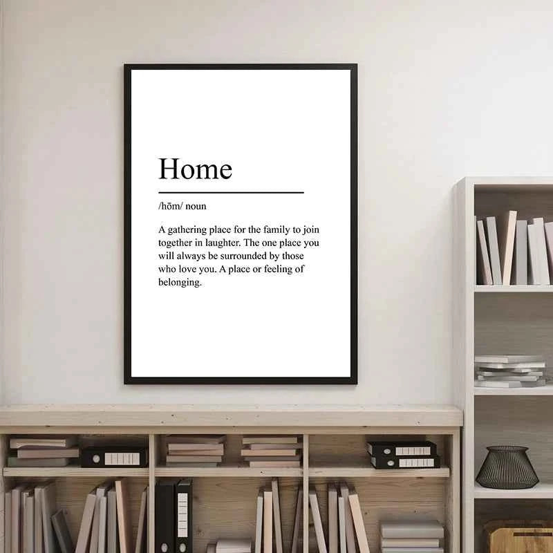 White Minimalist Inspirational Phrases Poster Print Success Focus Patience Definition Canvas Painting for Home Office Wall Decor