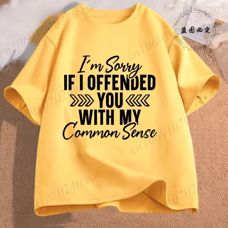 Sarcasm is my favorite Women Casual T-Shirt Harajuku Y2k slogan Designer Ladies Tee tops Female Vintage Trendy Pullover T Shirts