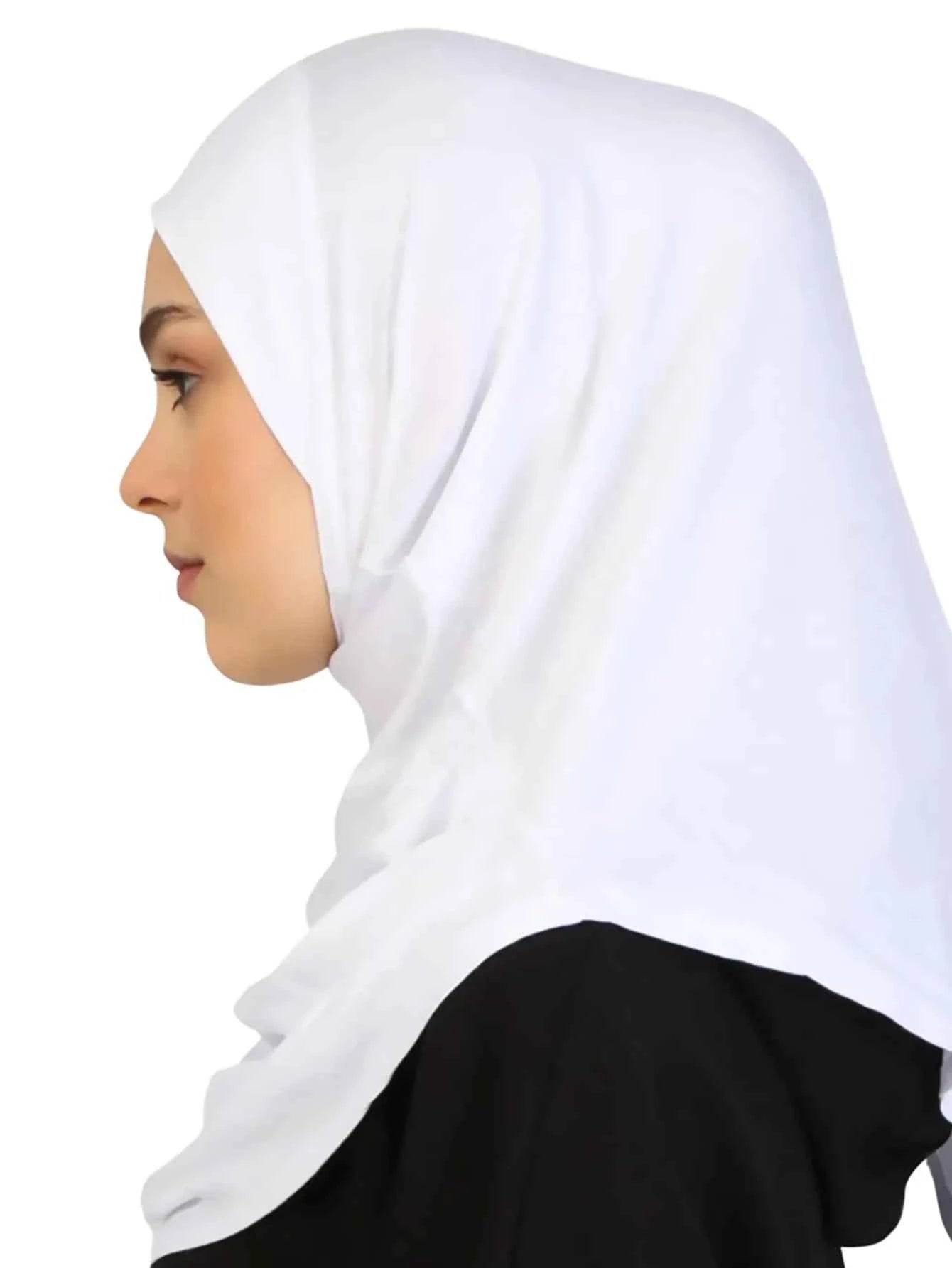 Cotton Muslim Turban Full-Cover Hijab Cap – Underscarf & Inner Headscarf with Neck Wrap for Women