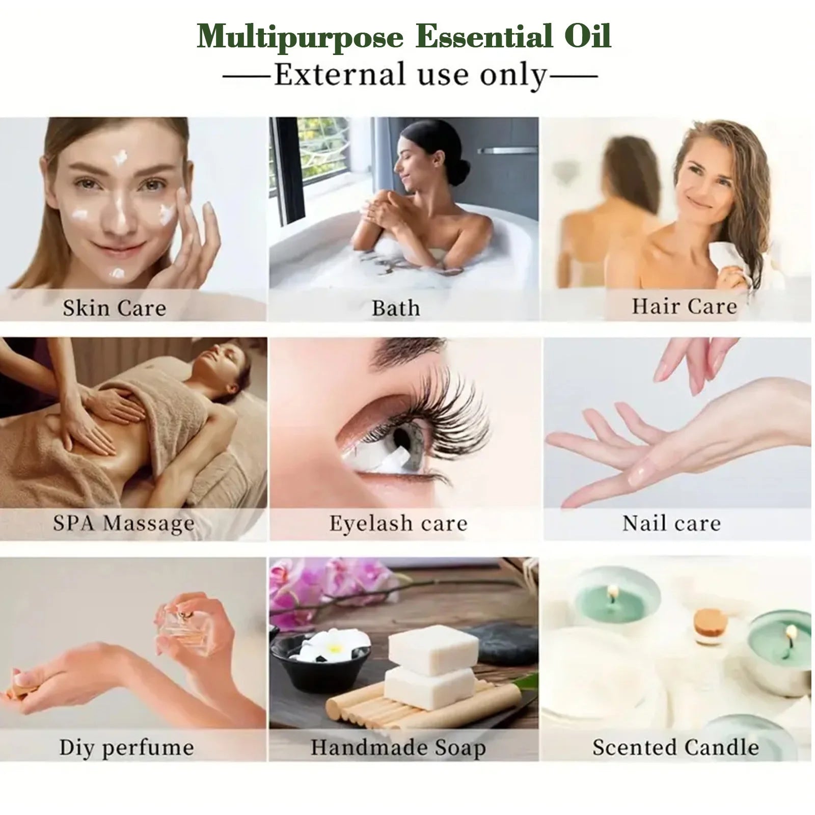 New Pure natural coconut essential oil tea tree rose jasmine mint vanilla eucalyptus for skin care massage diffuser oil 30ML - NamafadStore