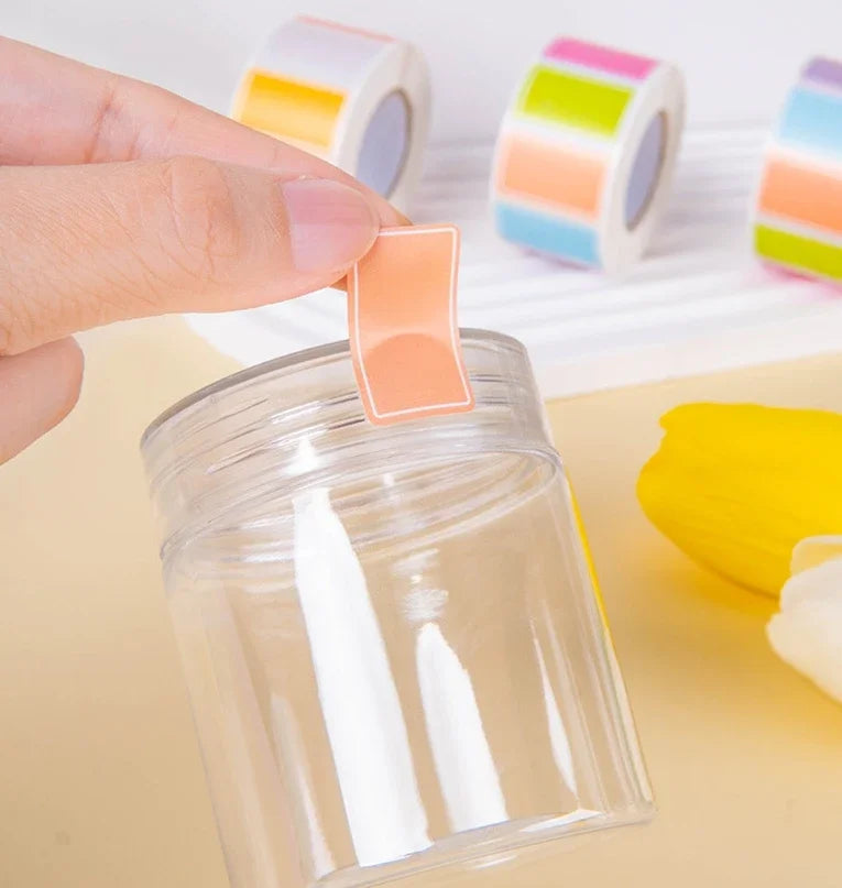 500 Color Coding Labels Stickers – Adhesive Rectangle Labels for Office & School