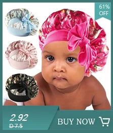 Women Satin Bonnet Cap Double Layer Silky Big Bonnet for Lady Printing Sleep Cap Head Wrap