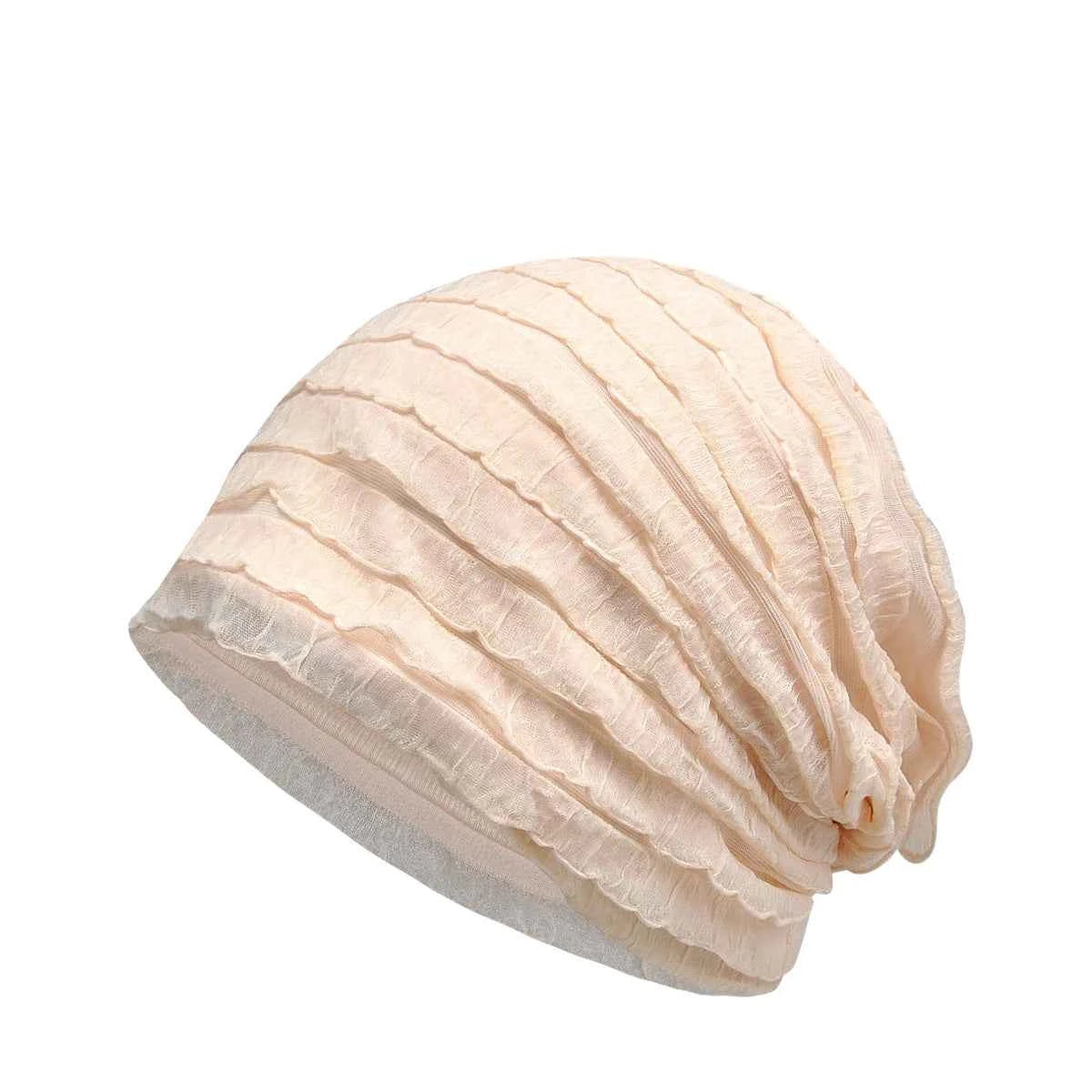 Spring Summer and Autumn Fashion Slouchy Beanie Hat Women Skullies Female Thin Bonnet Cap Lady Chic Pile hats