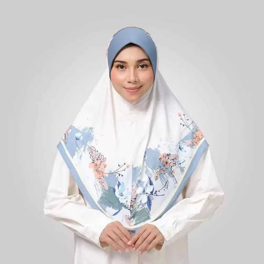 Flower Eid Al-Fitr Long Floral Turban Adjustable Multiple Colors Printed Arab Lady Headscarf Chiffon Hijab Head Wrap Women