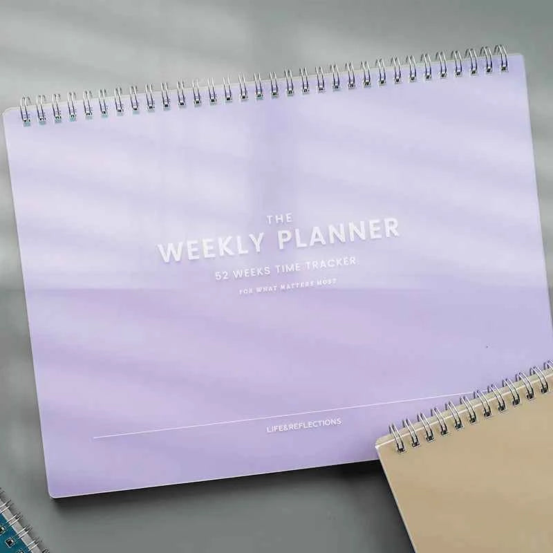 Weekly Planner 52 Weeks Time Tracker For What Matters Most To-do List Weekly Planer Task List Weekly Planners Schedule To Study
