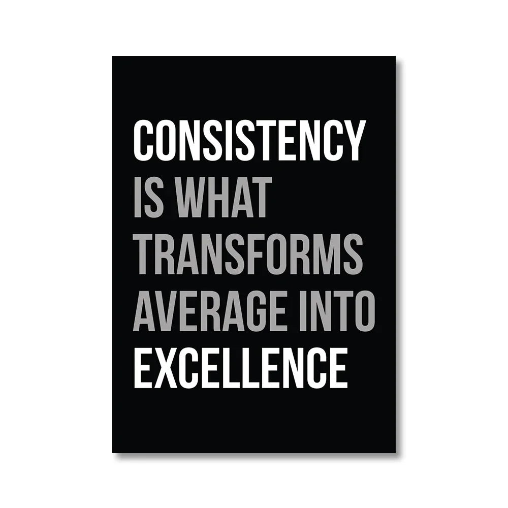 Office Decor Exercise Motivational Quote Minimalist Wall Art Print Canvas Painting Posters for Living Room Modern Home Decor