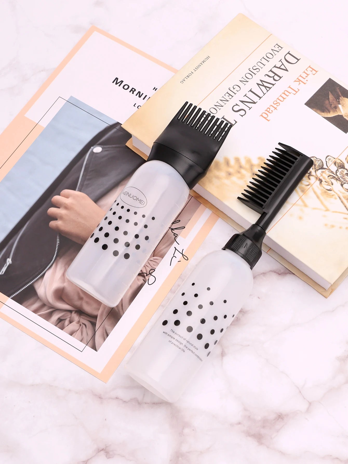 Salon Hairdressing Coloring Set Barbershop Dyeing Comb Bottle Empty Applicator Professional Hairdresser Styling Dye Supplies