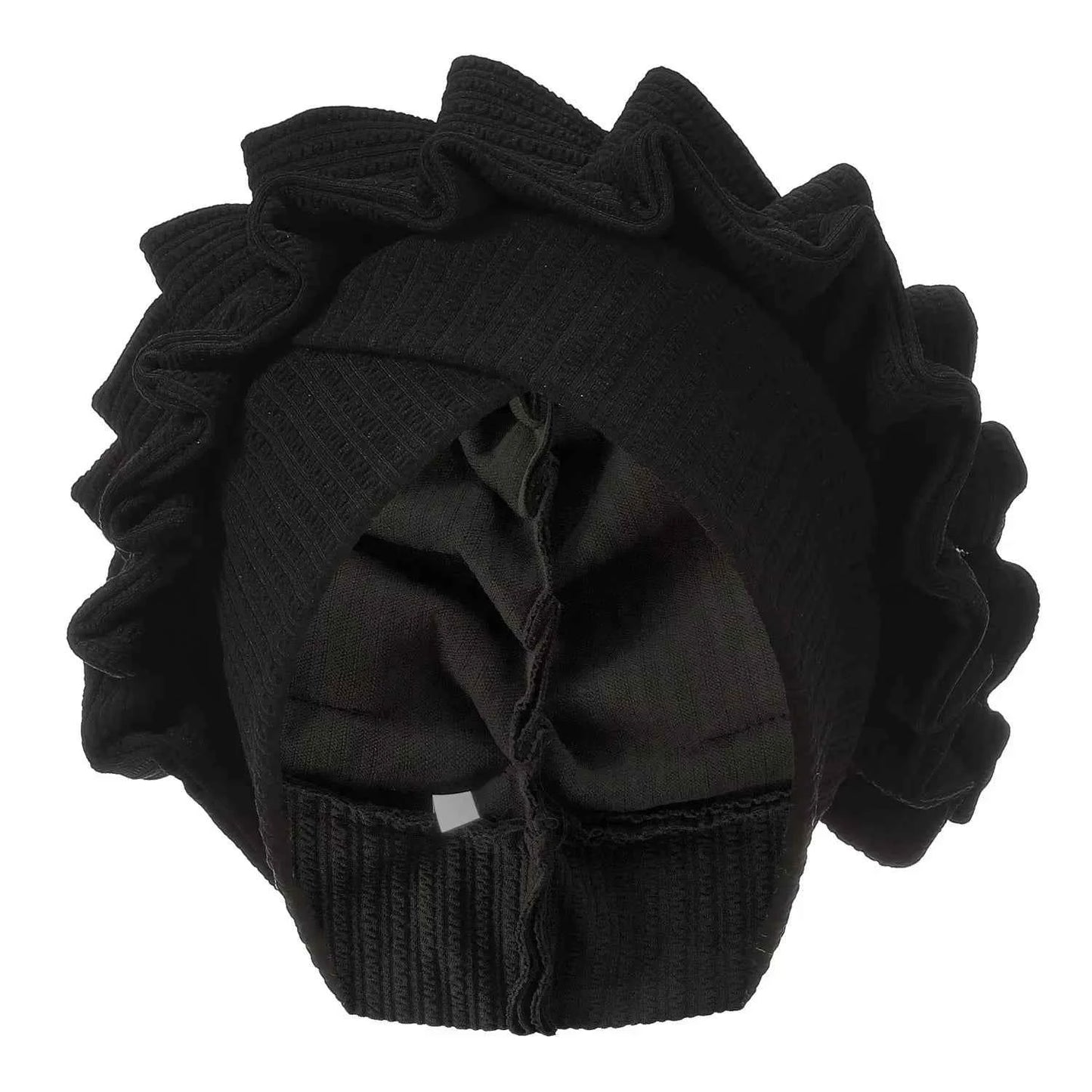 Indian Forehead Cross Turban Hat Women Chemo Cap Muslim Hijab Bonnet Ruffle Headscarf Beanies Bandanas Headband Turbante Mujer