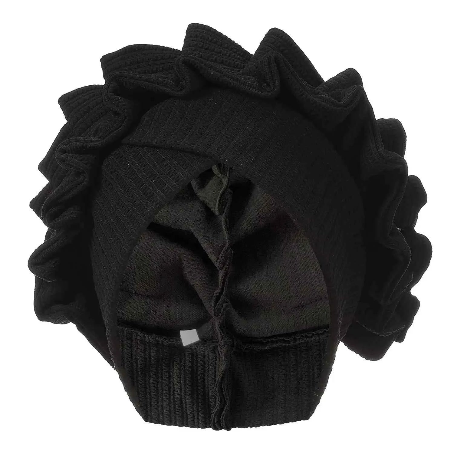 Indian Forehead Cross Turban Hat Women Chemo Cap Muslim Hijab Bonnet Ruffle Headscarf Beanies Bandanas Headband Turbante Mujer
