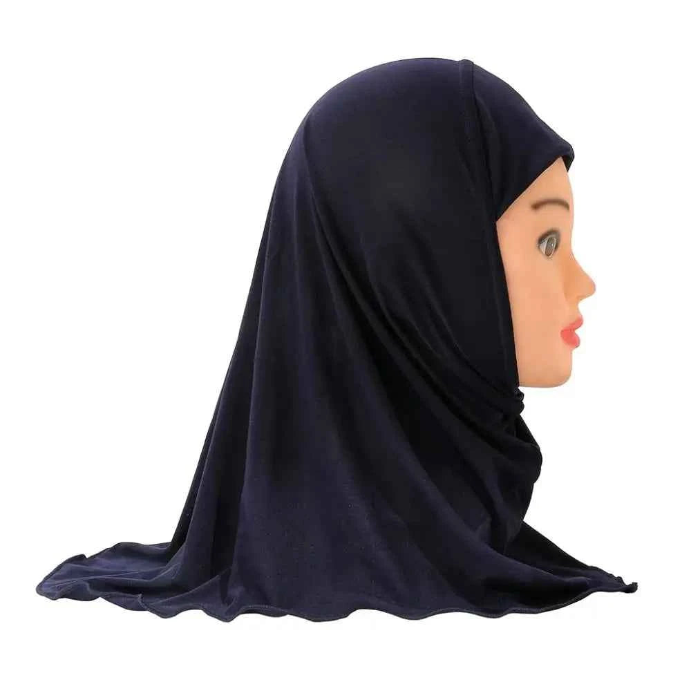 50cm Children’s Hijabs – Soft & Stretchy Muslim Girls’ Headscarf for Ages 2–7