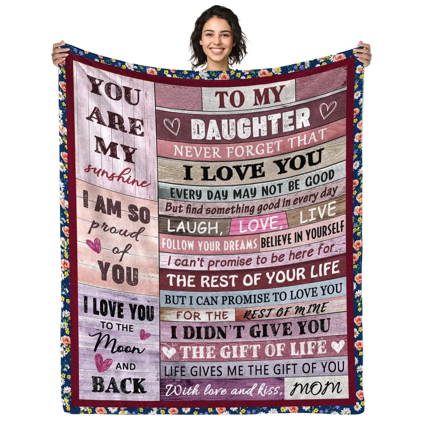 Sofa Throw Blanket for Daughter – Heartfelt Birthday & Christmas Gift