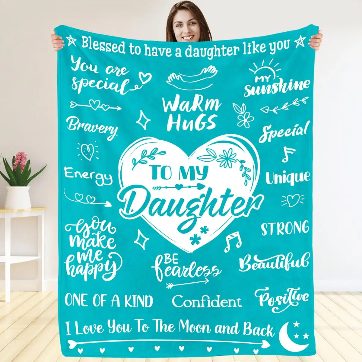 Sofa Throw Blanket for Daughter – Heartfelt Birthday & Christmas Gift