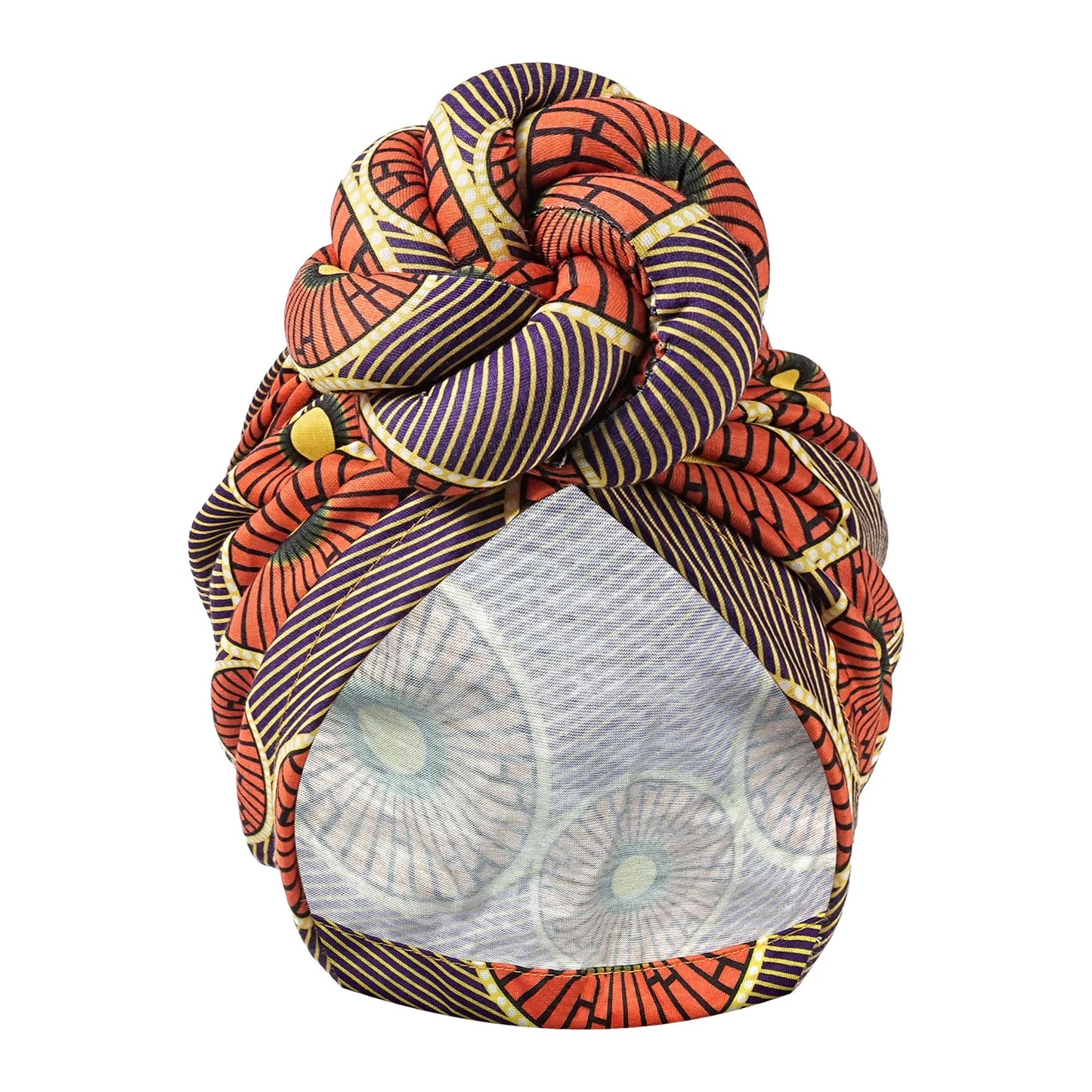 Pre-made Knot Turban, African Print Head Bonnet For Women's, Party Headwear - NamafadStore