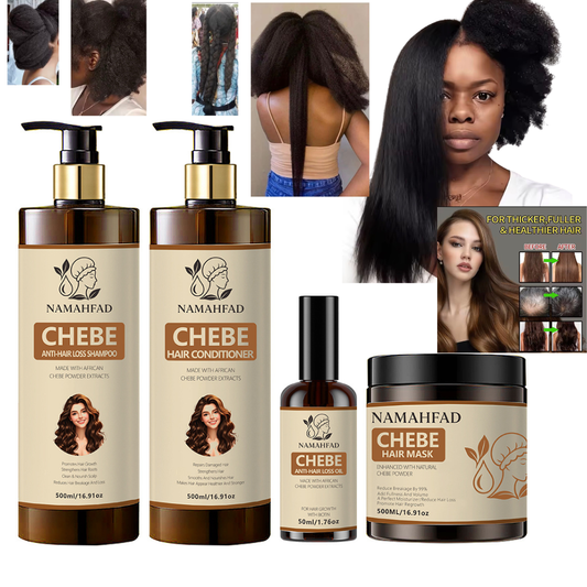 Namahfad Chebe Hair Set with Satin Bonnet | Hydration & Breakage Repair