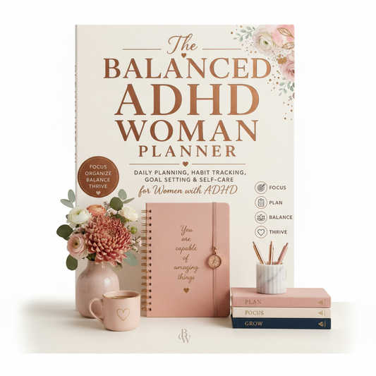 Digital The Balanced ADHD Woman Planner™ ADHD Digital &amp; Printable Planner for Women