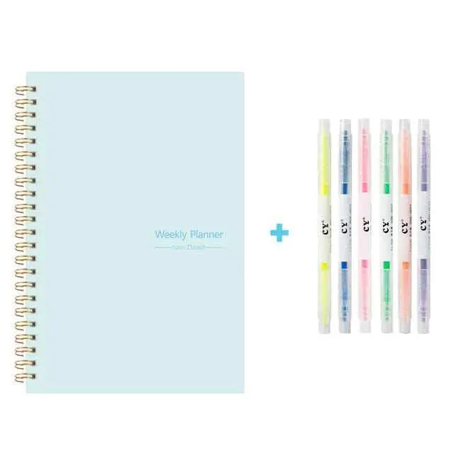 A5 Agenda Planner Notebook – Daily Organizer, Diary & Schedule Journal