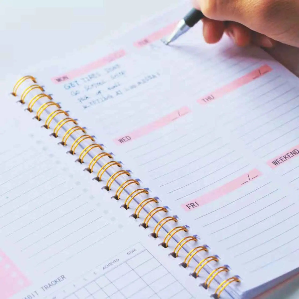 A5 Agenda Planner Notebook – Daily Organizer, Diary & Schedule Journal