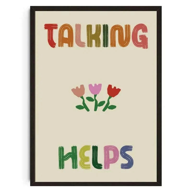 Be Kind to your mind Mental Health Psychology Wall Art Canvas Posters Quotes Prints Wall Picture for Therapy Office Decor Namahfad