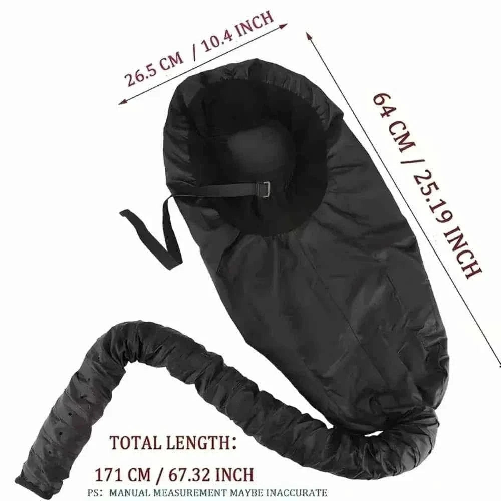 Bonnet Hooded Hair Dryer Attachment Extra Large Adjustable Deep Conditioning Cap Drying Heat Cap with Elastic Strap Fast Drying