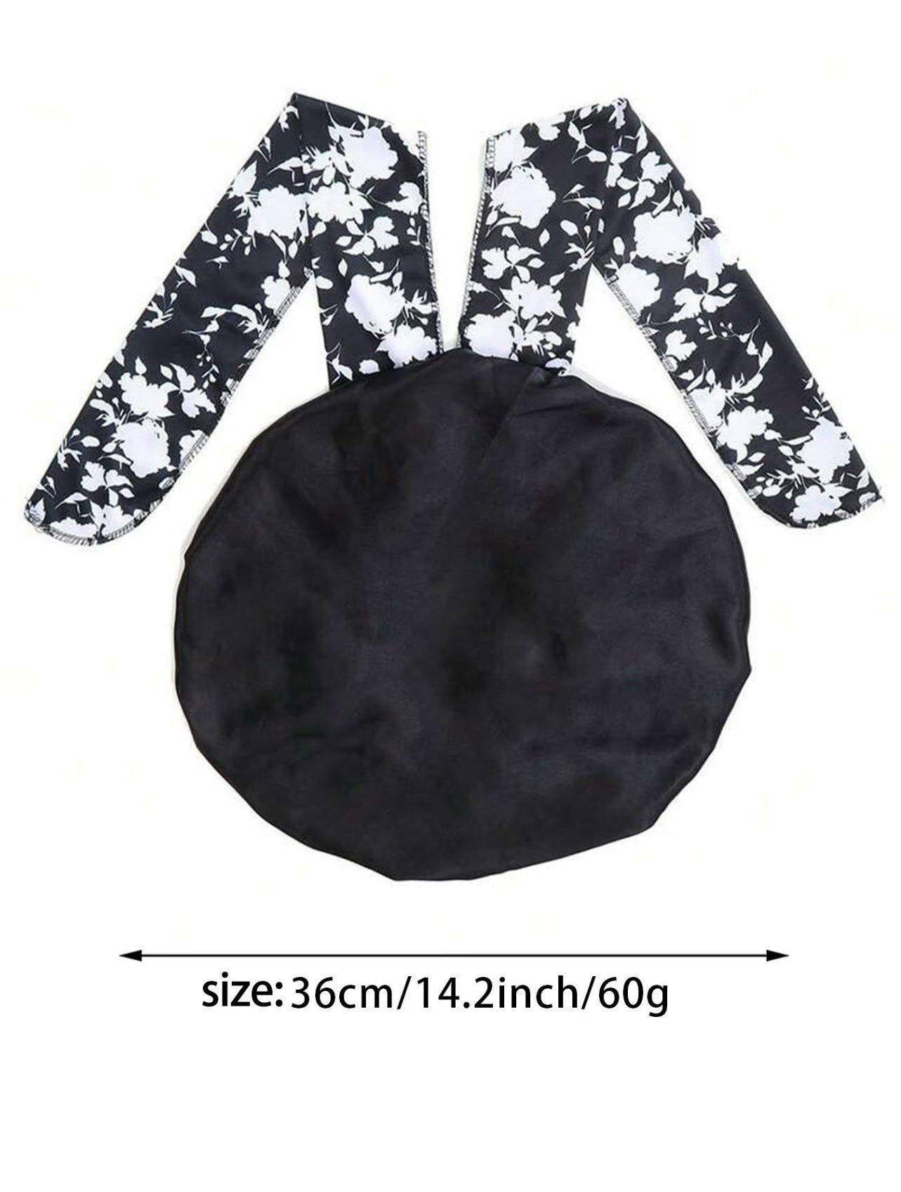Printed Satin Satin Ladies Enlarged Sleeping Hat Breathable Ladies Sleeping Hat Fixed Adjustable Elastic Shower Cap Bonnet Casual Comfortable Hair Care Bonnet, Soft Sleeping Bonnet for Women & Girls